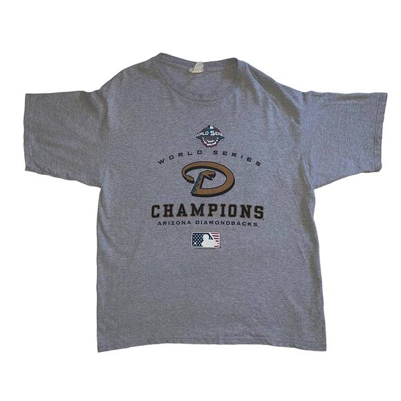 Vtg 2001 MLB Arizona Diamondbacks World Series Champions Clubhouse Edition Tee - Picture 1 of 5